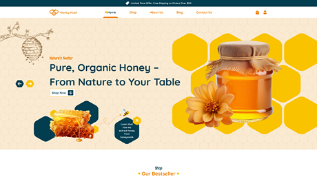 Honey Shop Website Figma Template Thumbnail 