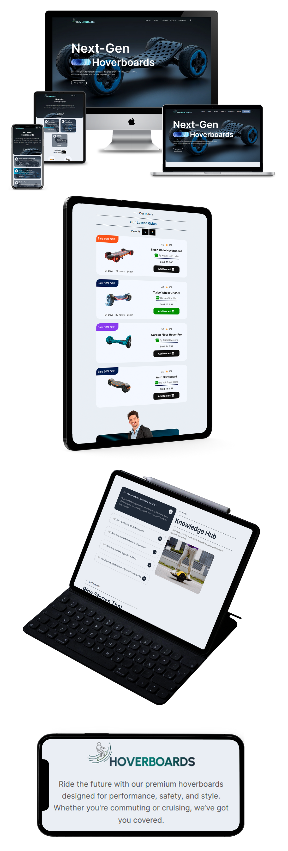Hoverboards WordPress Theme Responsive