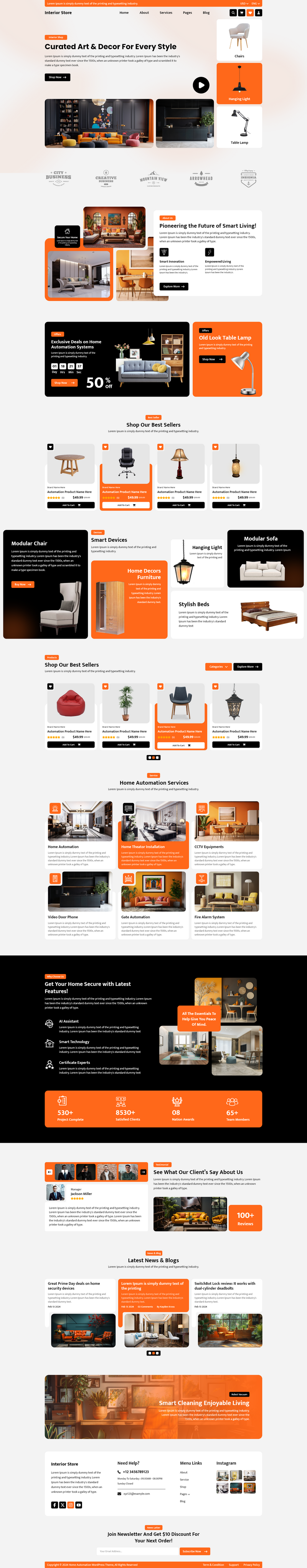 Interior WordPress Theme | For Luxury Home Decor Stores