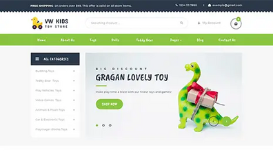 Kids WordPress Theme Thumbnail