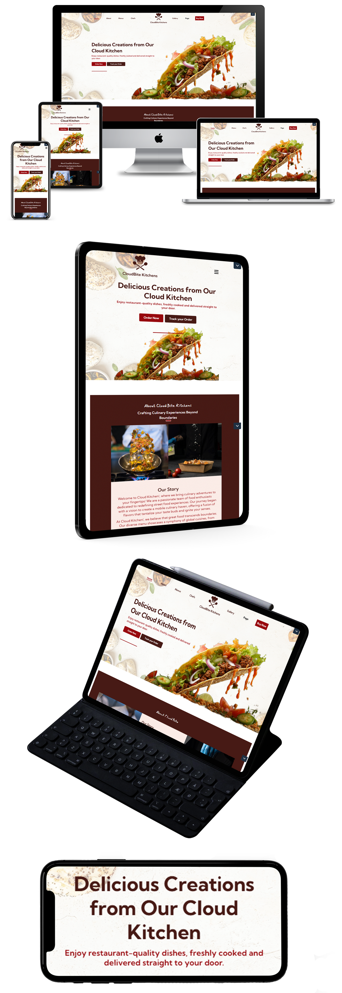 Kitchen WordPress Theme Responsive Img