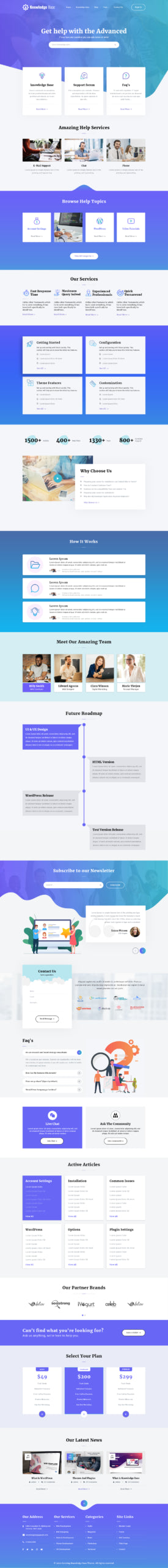Knowledge Base WordPress Theme For Knowledgebase Websites.