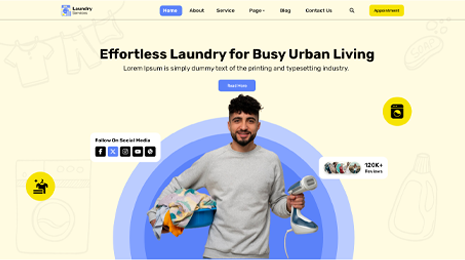 Laundry WordPress Theme Thumbnail 