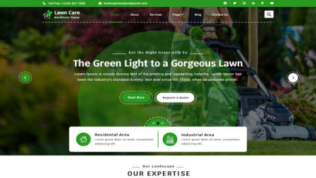 Lawn Care Website Figma Template