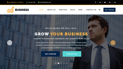 Modern Business WordPress Theme Thumbnail