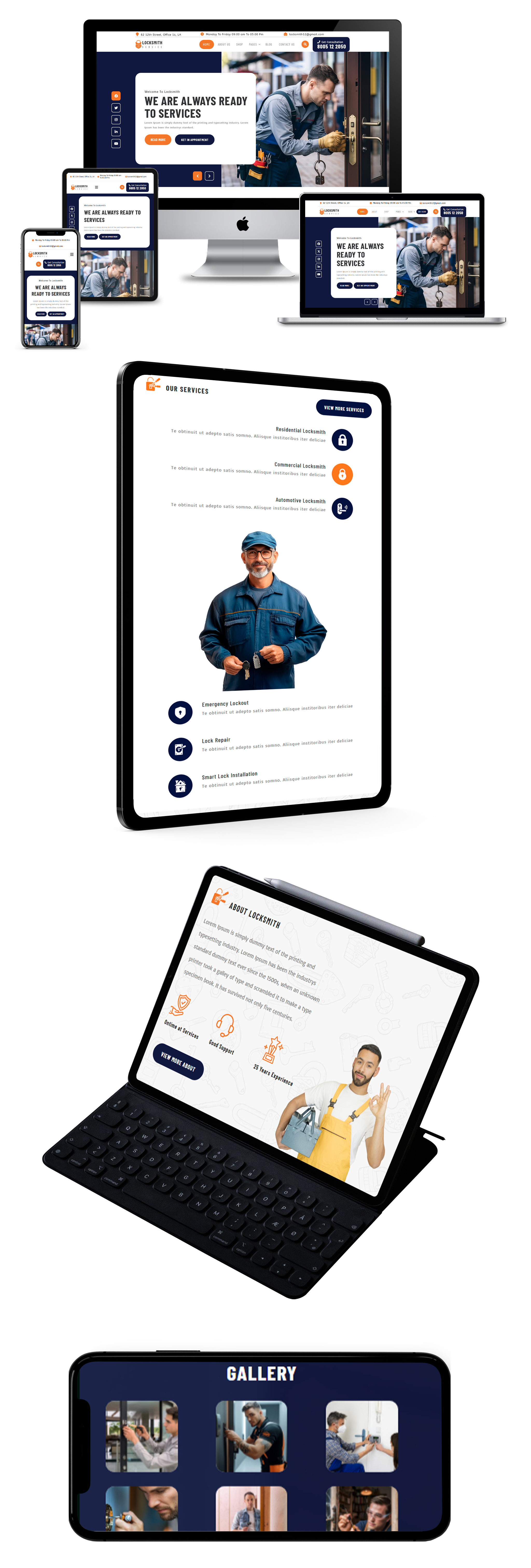 Locksmith WordPress Theme Responsive Responsive