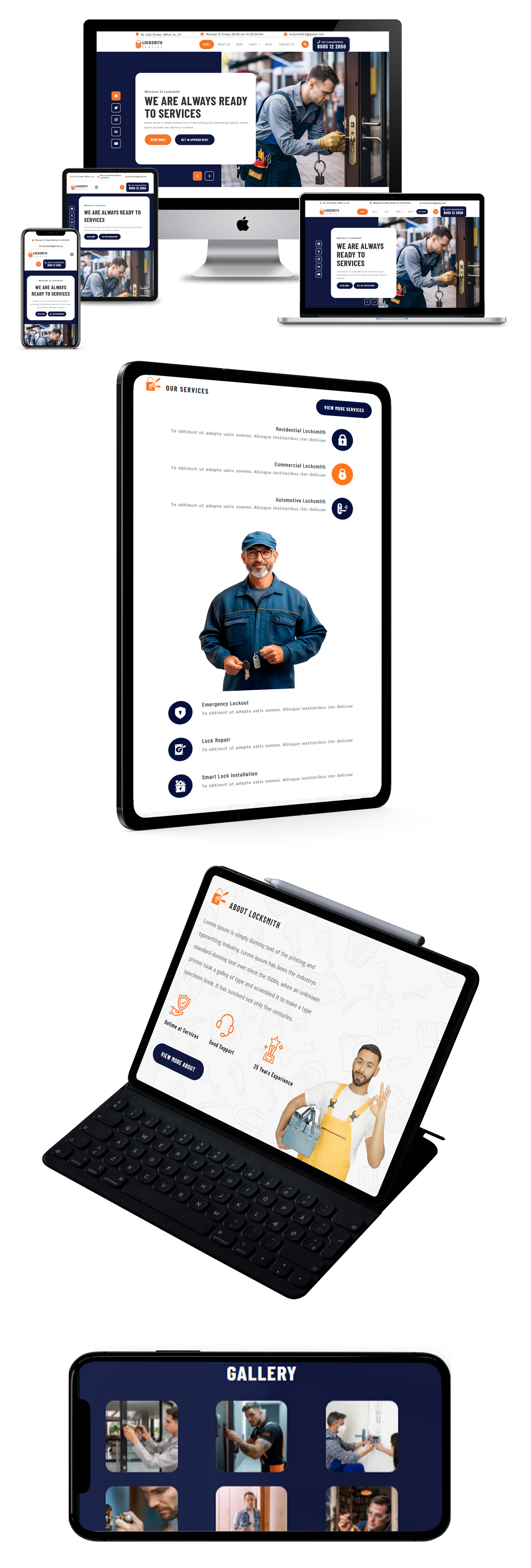 Locksmith WordPress Theme Responsive