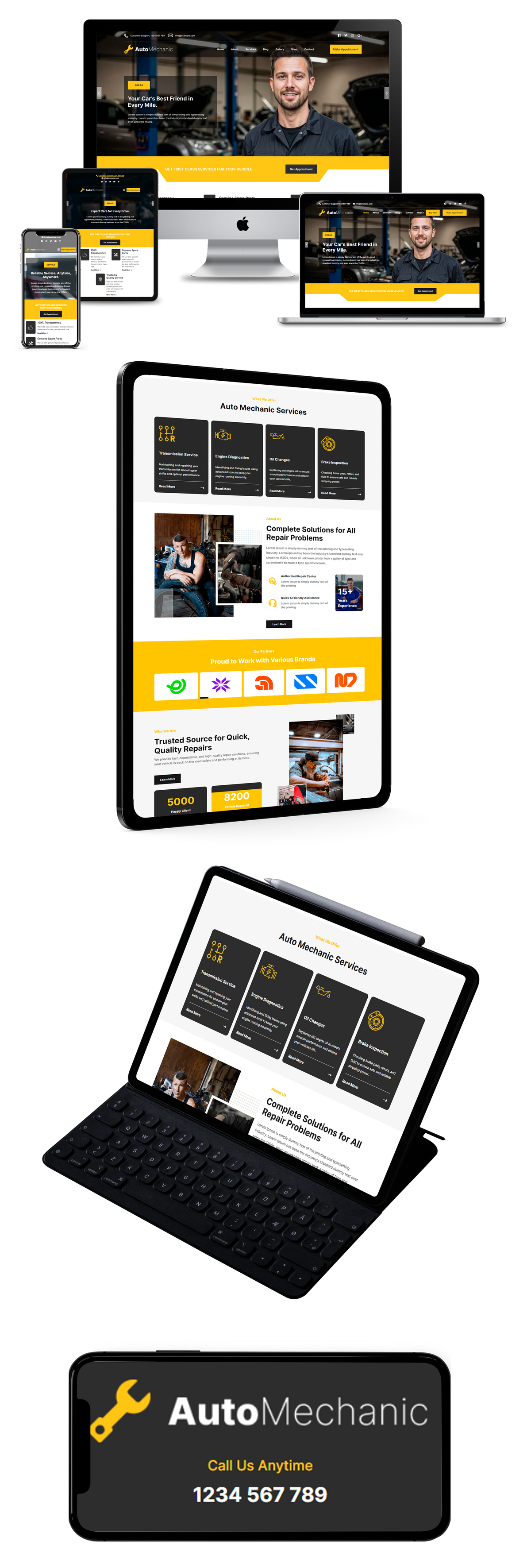 Mechanic WordPress Theme Responsive Image