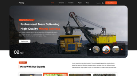 Mining Logistic Theme Icon