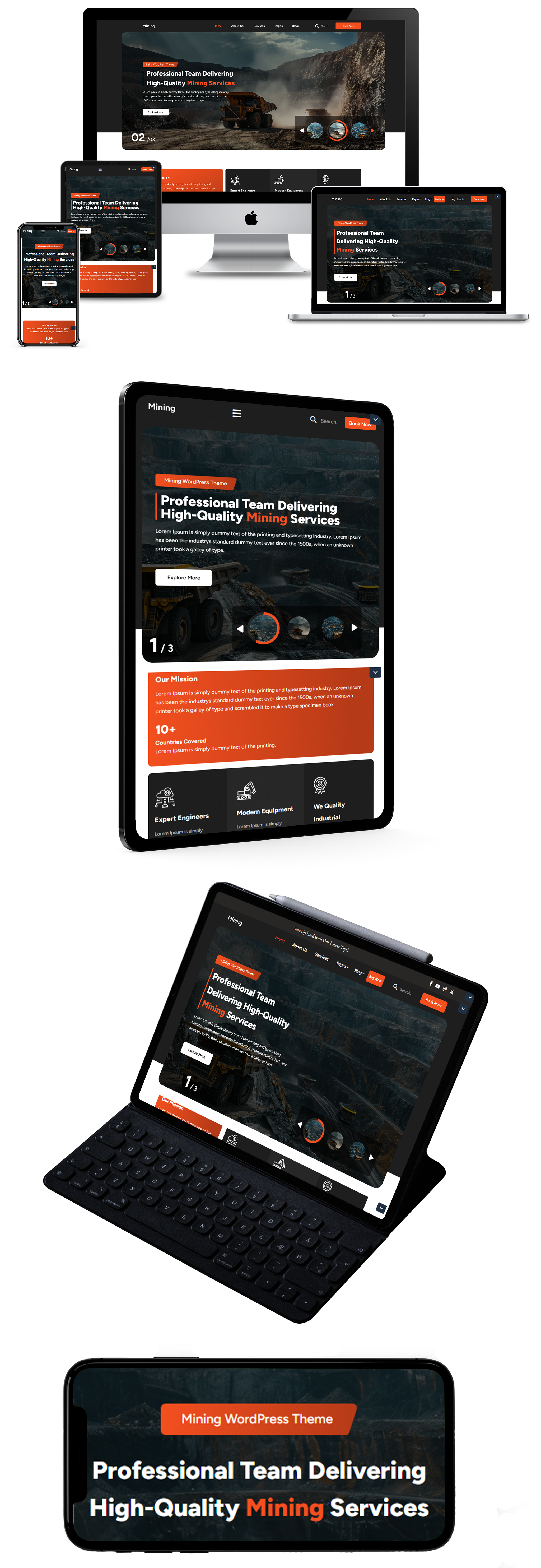 Mining WordPress Theme Responsive Responsive