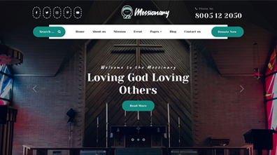 Missionary WordPress Theme Thumbnail