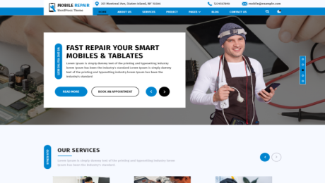 Mobile Repair Website Figma Template