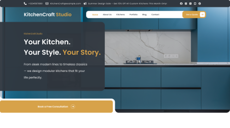 Modular Kitchen WordPress Theme