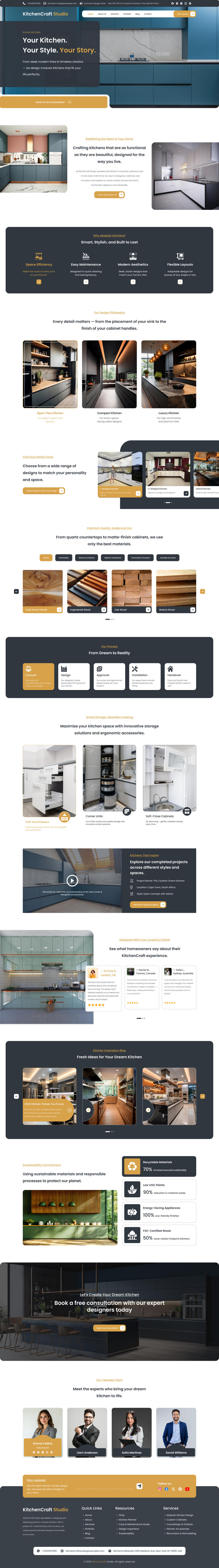 Modular Kitchen WordPress Theme
