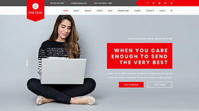 Free One Page WordPress Theme Thumbnail