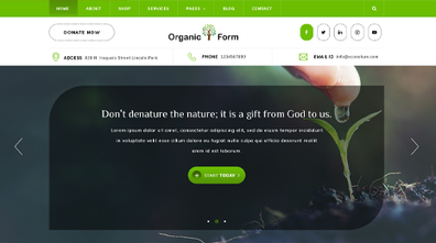 Organic Farm WordPress Theme Thumbnail