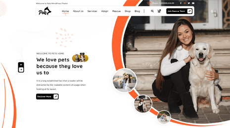 Free Pet Care WordPress Theme Thumbnail 