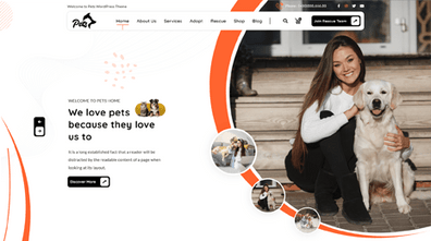 Pet Shop WordPress Theme Thumbnail