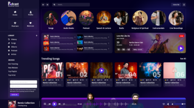 Free Audio Podcast WordPress Theme Thumbnail