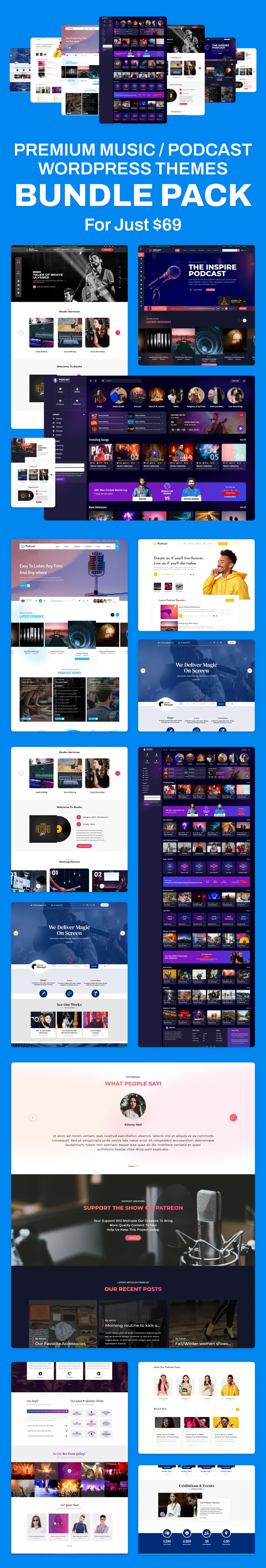 Music / podcast wordpress theme