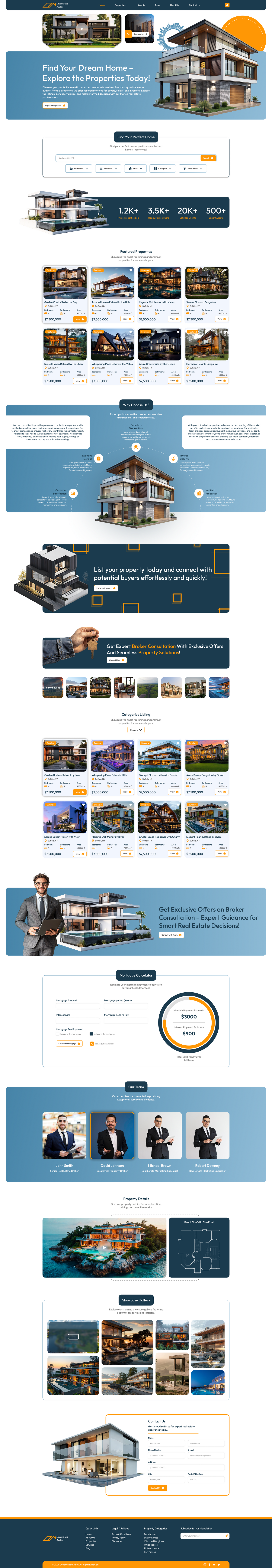 Real Estate Website figma template
