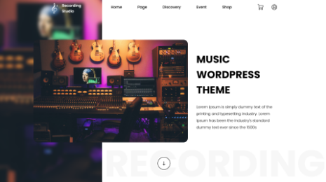 Recording Studio WordPress Theme