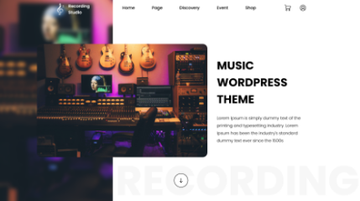Recording Studio WordPress Theme Thumbnail