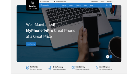 Reseller website figma template