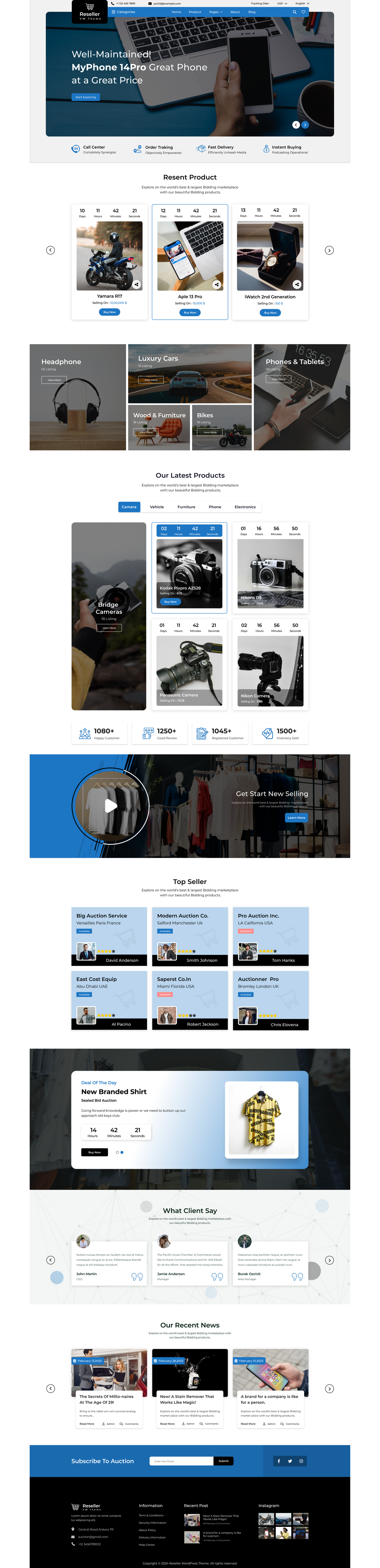 Reseller website figma template