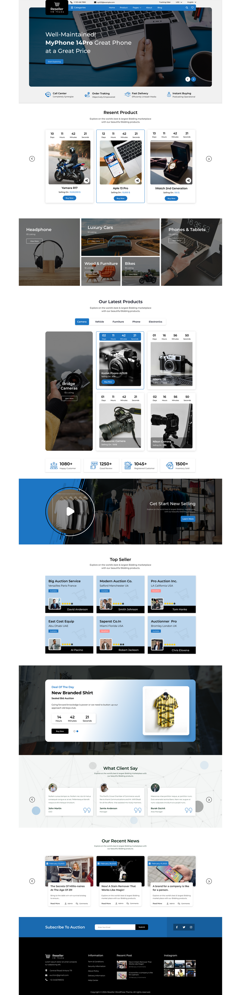 Reseller website figma template