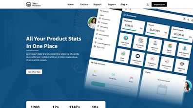 Free SAAS WordPress Theme Thumbnail