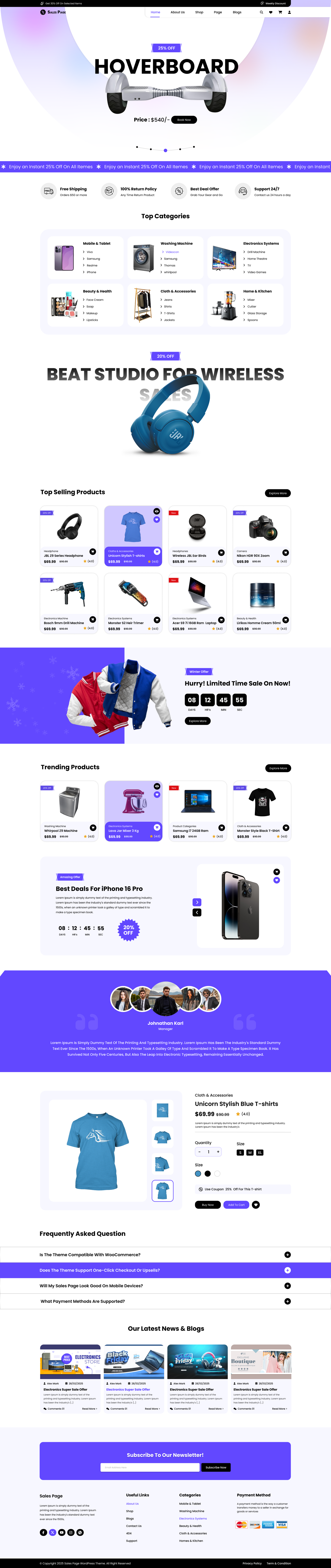 Sales Page Website Figma Template