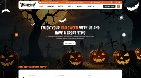 Free Scary Halloween WordPress Theme