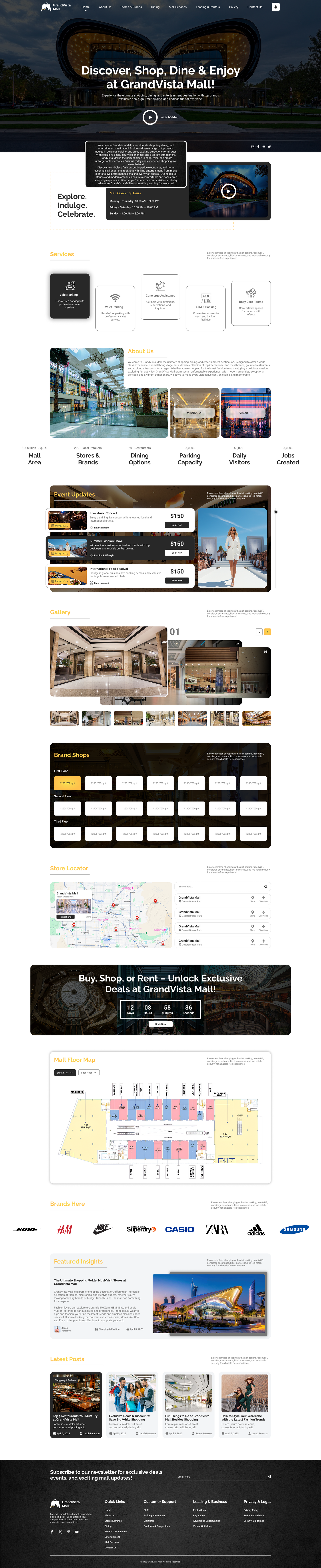 Shopping Mall Website Figma Template