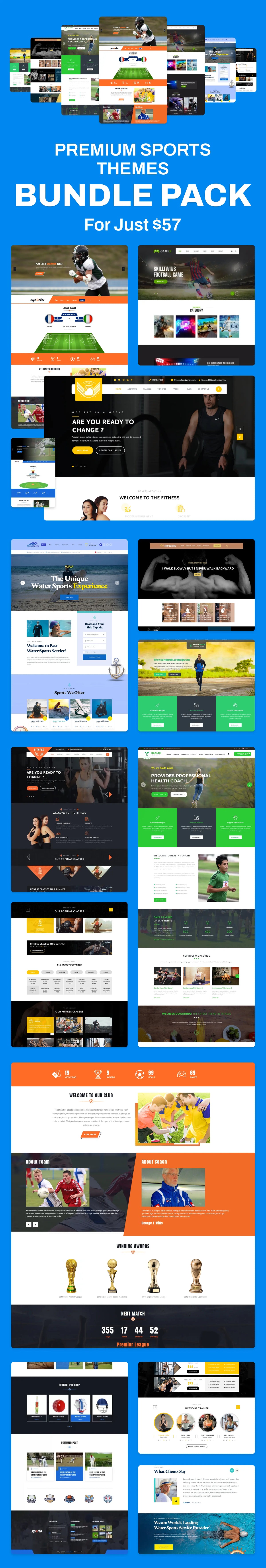 Sports theme bundle wordpress theme