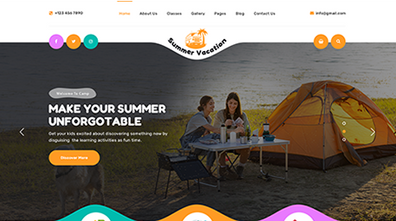 Summer Camp WordPress Theme Thumbnail
