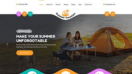 Summer Camp WordPress Theme
