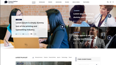 Transcription Service WordPress Theme Thumbnail
