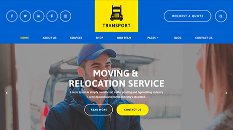 Transport WordPress Theme