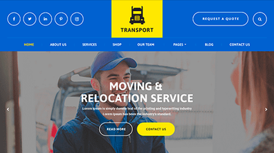 Transport WordPress Theme Thumbnail