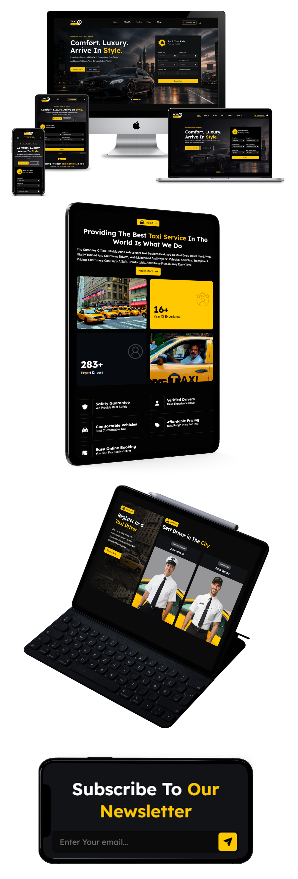Urban Taxi WordPress Theme Responsive