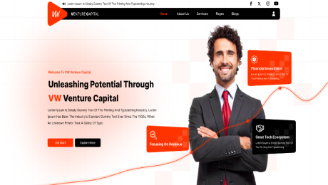 Venture Capital Website Figma Template Thumbnail 