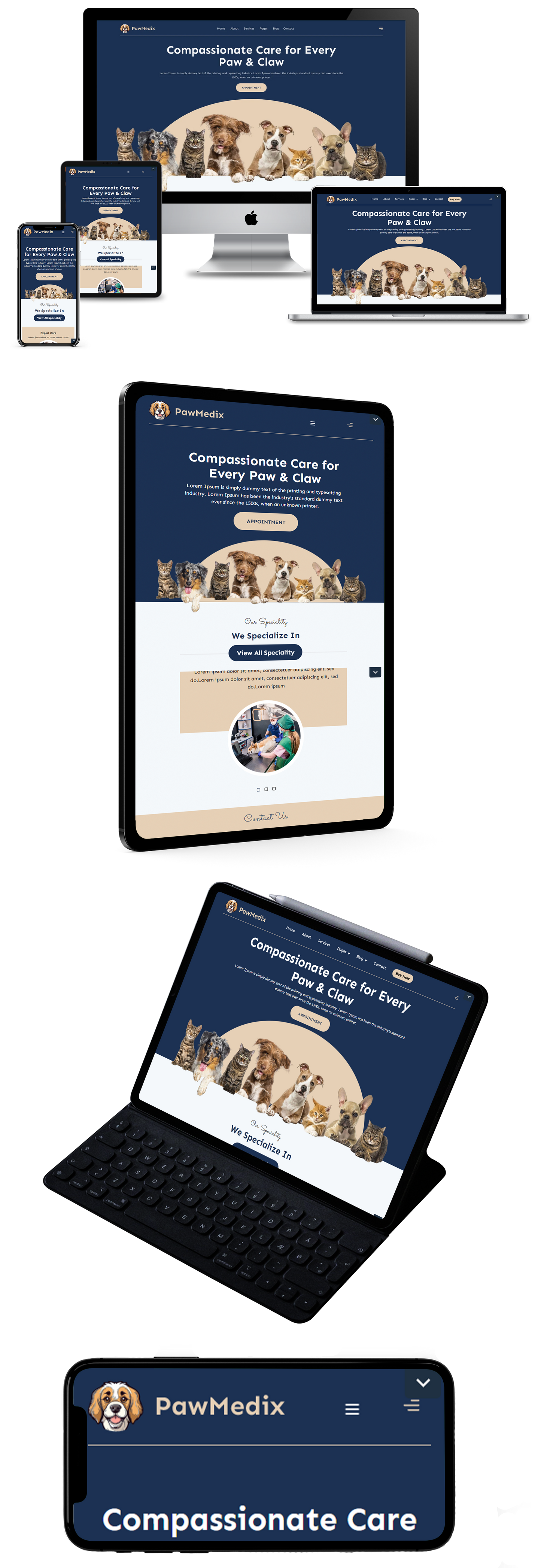 Veterinary WordPress Theme Responsive Image

