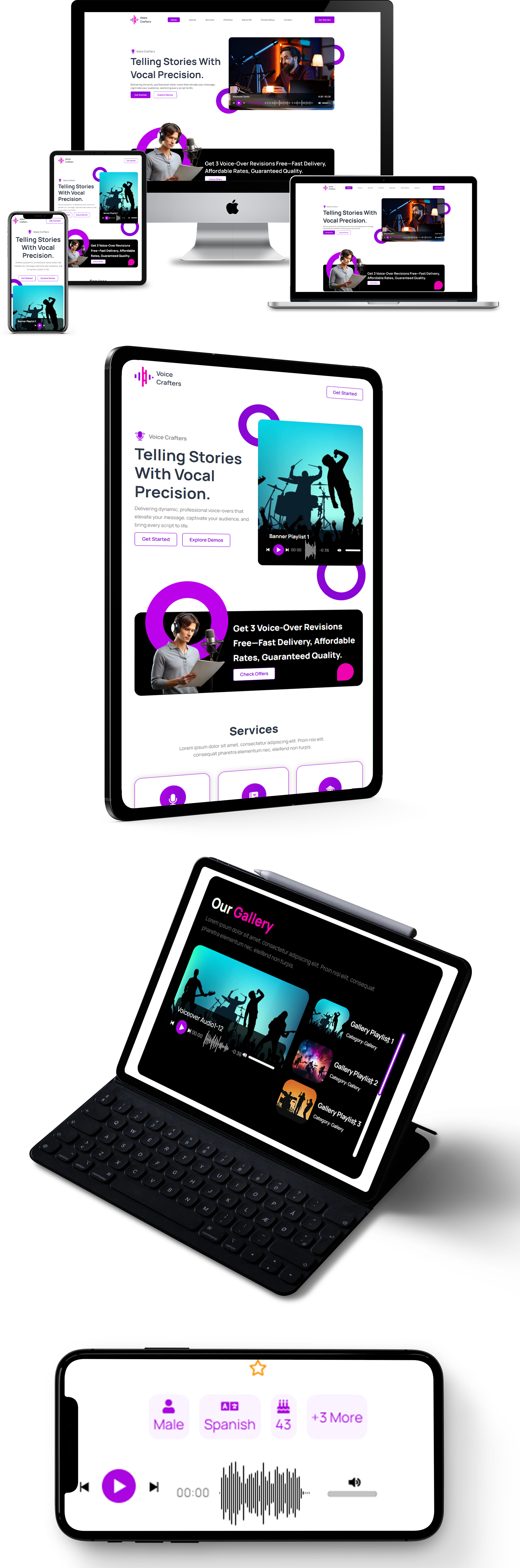 Voice Over WordPress Theme Responsive