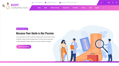 Bony Chiropractor WordPress Theme Thumbnail