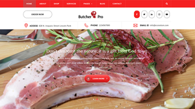 Butcher WordPress Theme Thumbnail