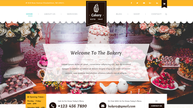 Cakery WordPress Theme Thumbnail