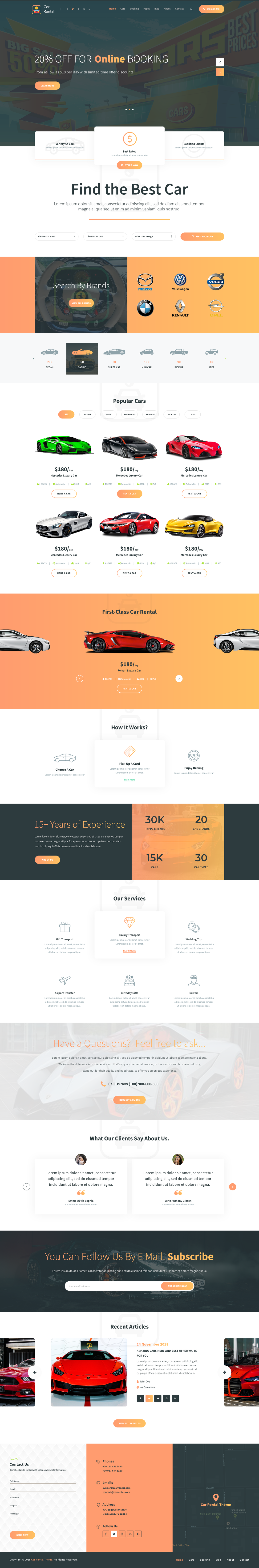 Car Dealer WordPress Theme For Car Rentals And Dealers.