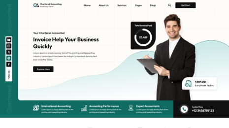 Chartered Accountant WordPress Theme