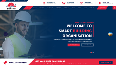 Contractor WordPress Theme Thumbnail
